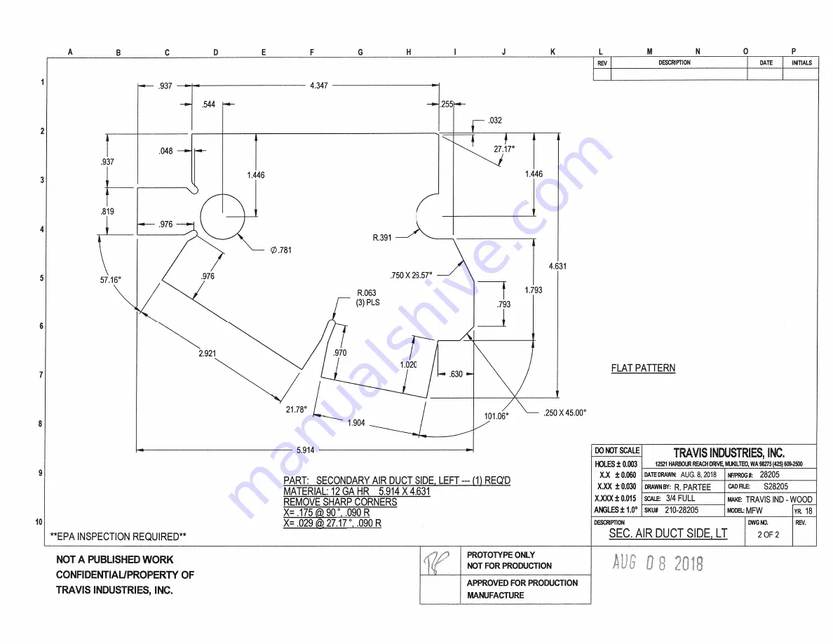 Travis Industries Medium Flush Wood Hybrid Fyre Insert Manual Download Page 122