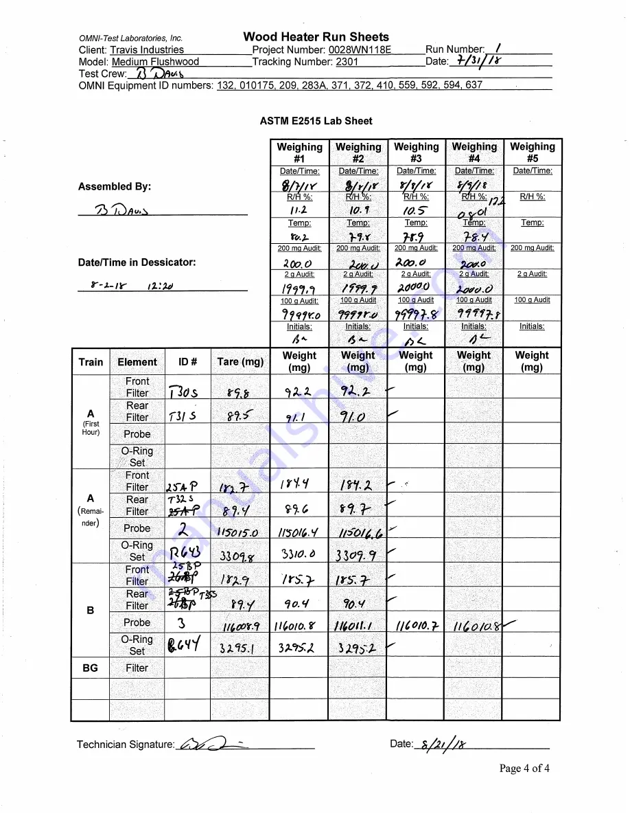 Travis Industries Medium Flush Wood Hybrid Fyre Insert Manual Download Page 152