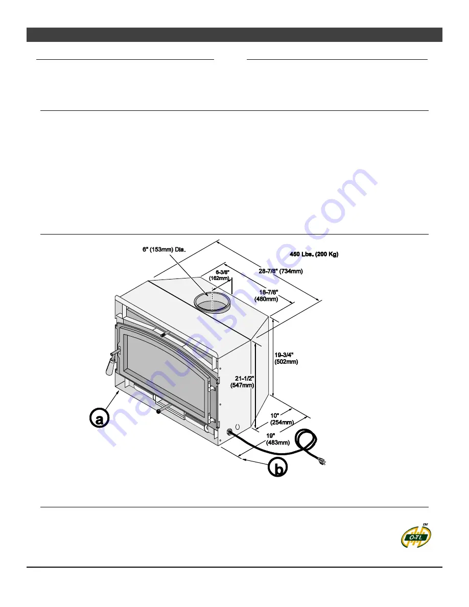 Travis Industries Medium Flush Wood Hybrid Fyre Insert Manual Download Page 194