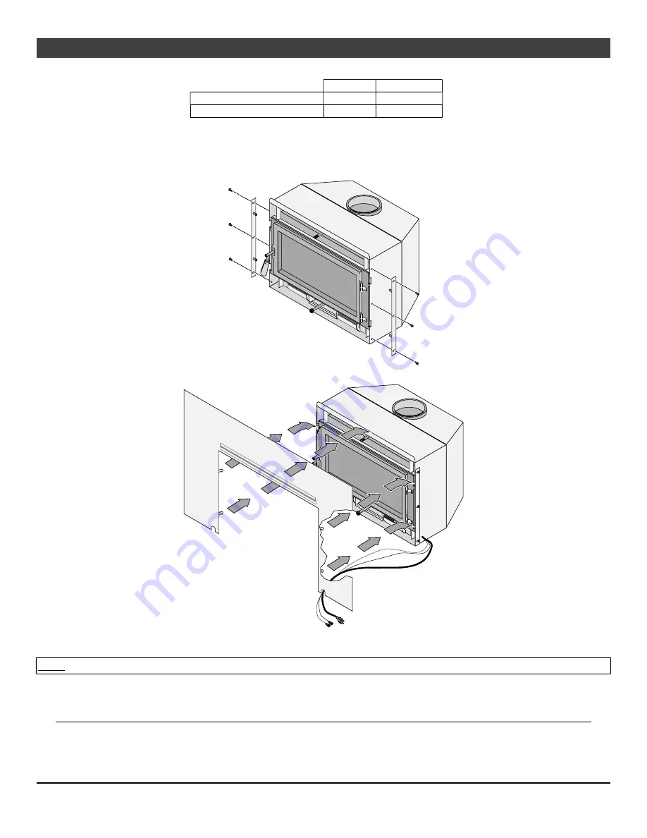 Travis Industries Medium Flush Wood Hybrid Fyre Insert Manual Download Page 202