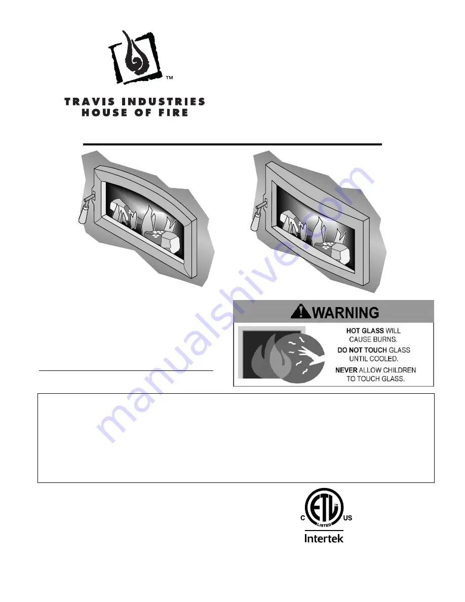 Travis Industries Small Flush Owner'S Manual Download Page 1