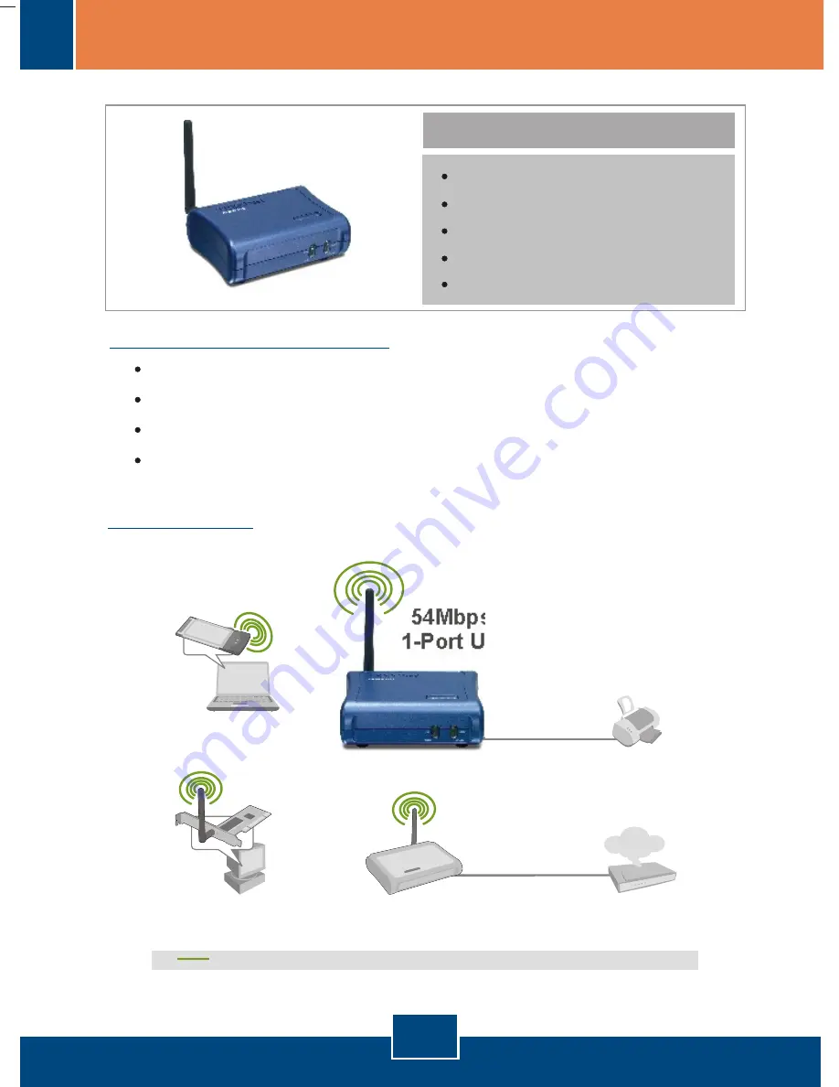 TRENDnet TEW-P1UG - Wireless Print Server Скачать руководство пользователя страница 3