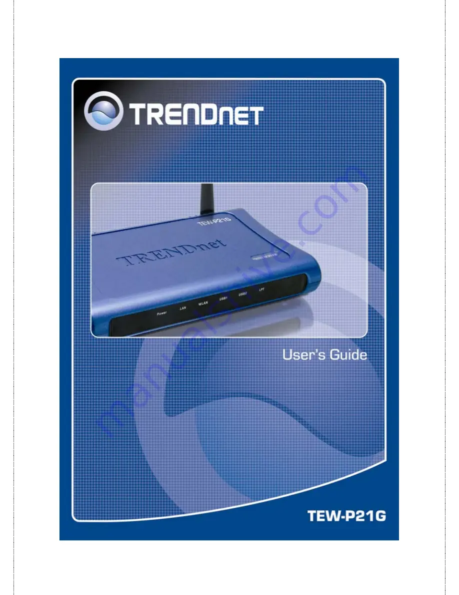 TRENDnet TEW-P21G User Manual Download Page 1