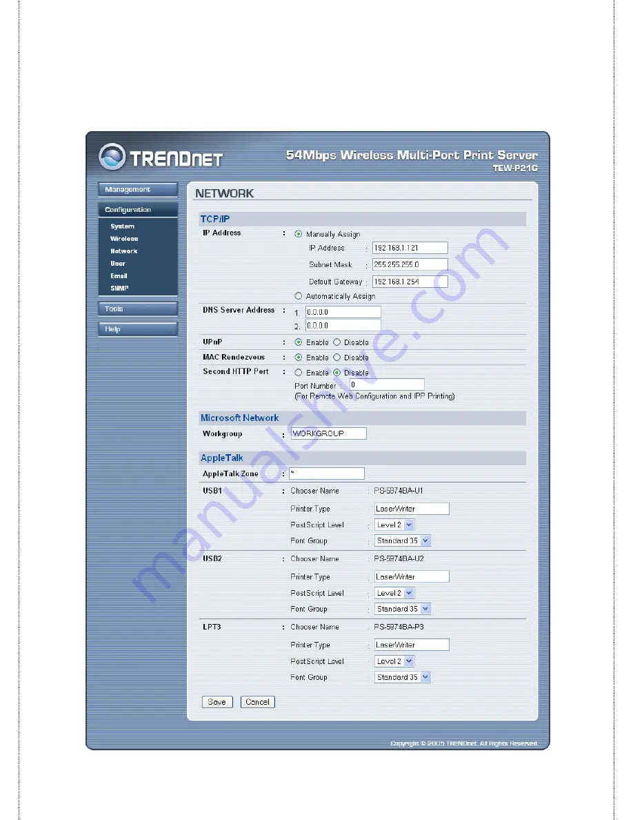 TRENDnet TEW-P21G Скачать руководство пользователя страница 59