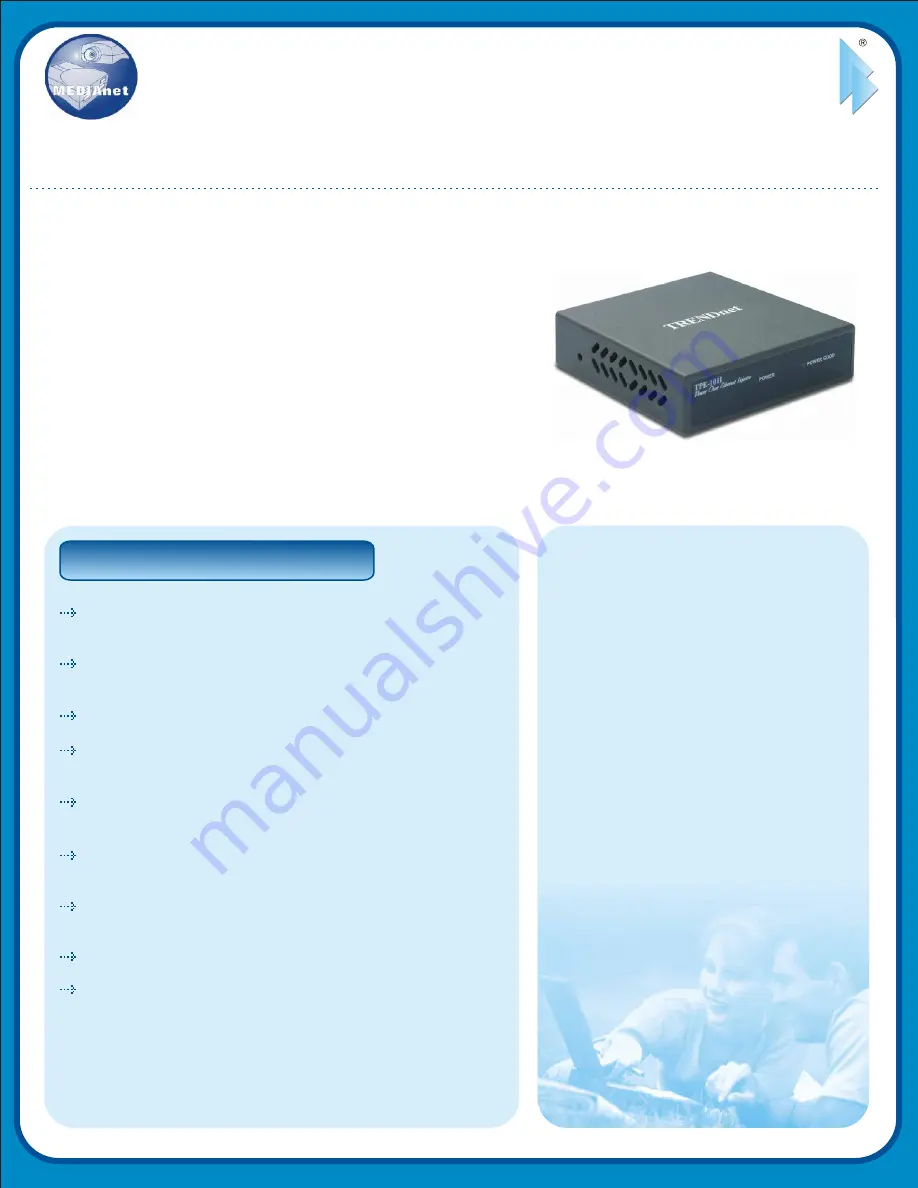 TRENDnet TPE-101I Specifications Download Page 1