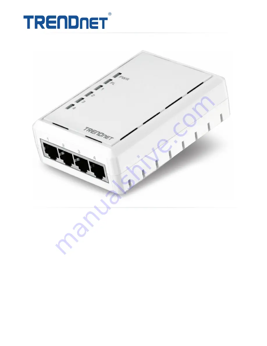 TRENDnet TPL-4052E Specifications Download Page 1