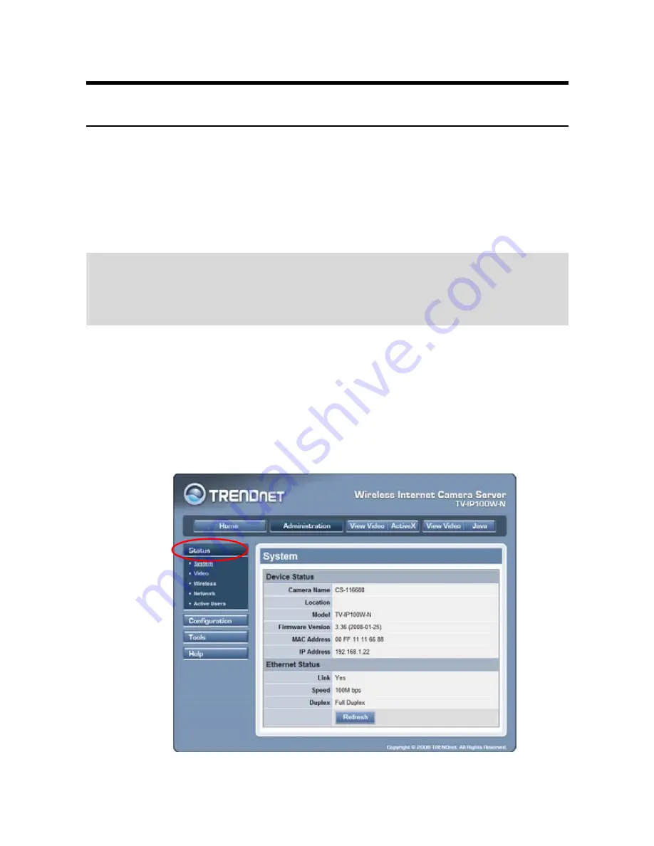 TRENDnet TV-IP100-N User Manual Download Page 31