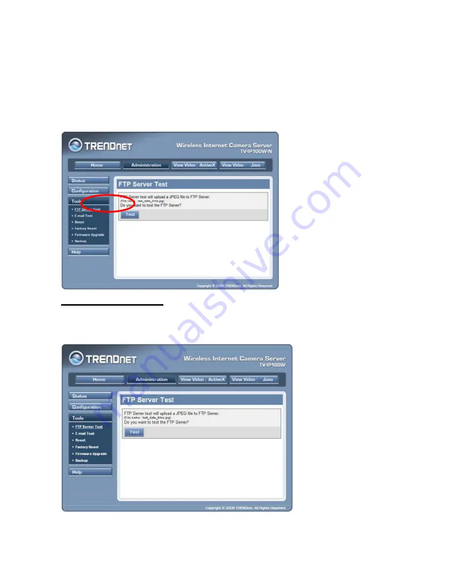 TRENDnet TV-IP100-N User Manual Download Page 58