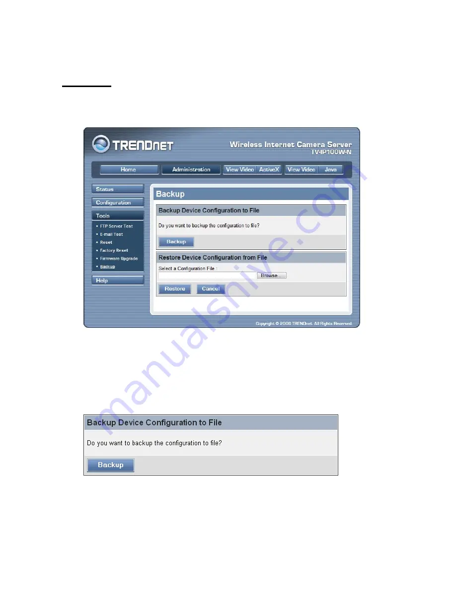 TRENDnet TV-IP100-N User Manual Download Page 62