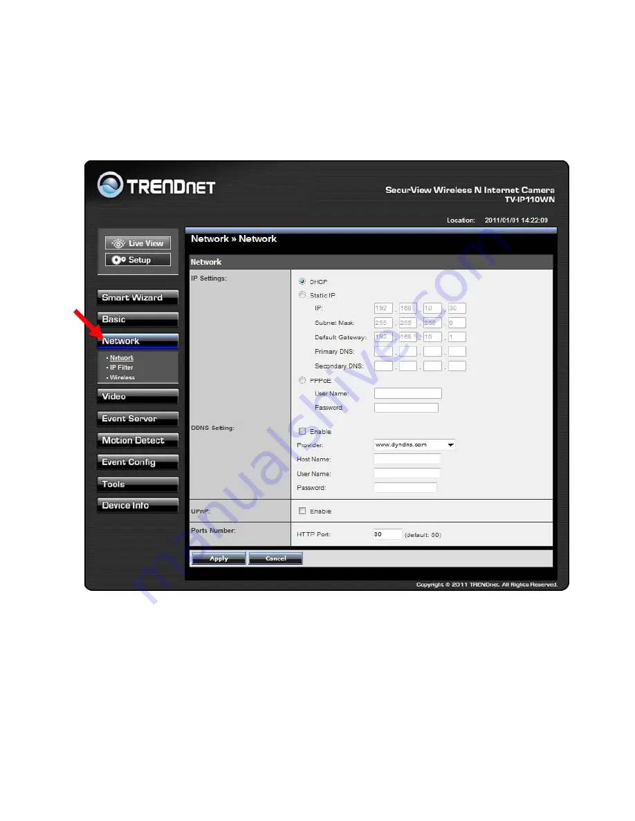 TRENDnet TV-IP110WN User Manual Download Page 32