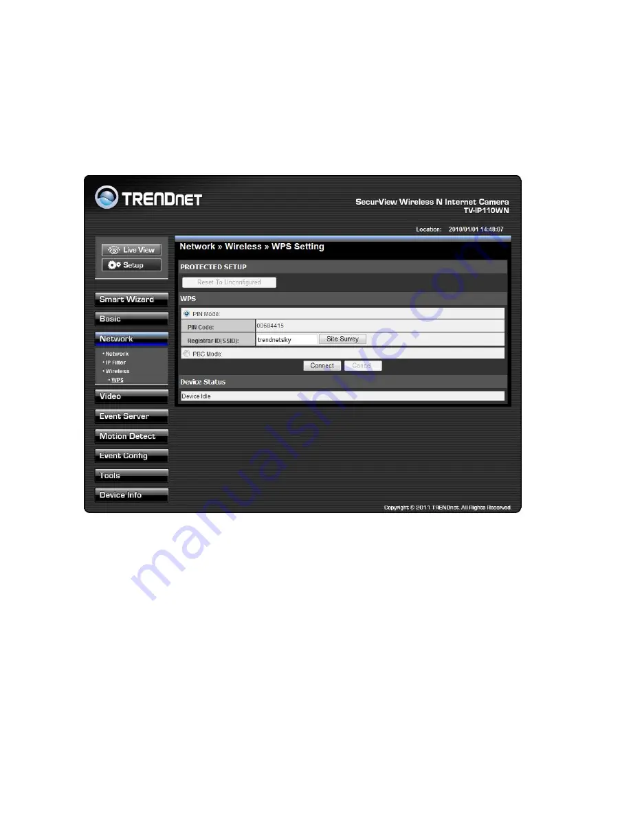 TRENDnet TV-IP110WN User Manual Download Page 39