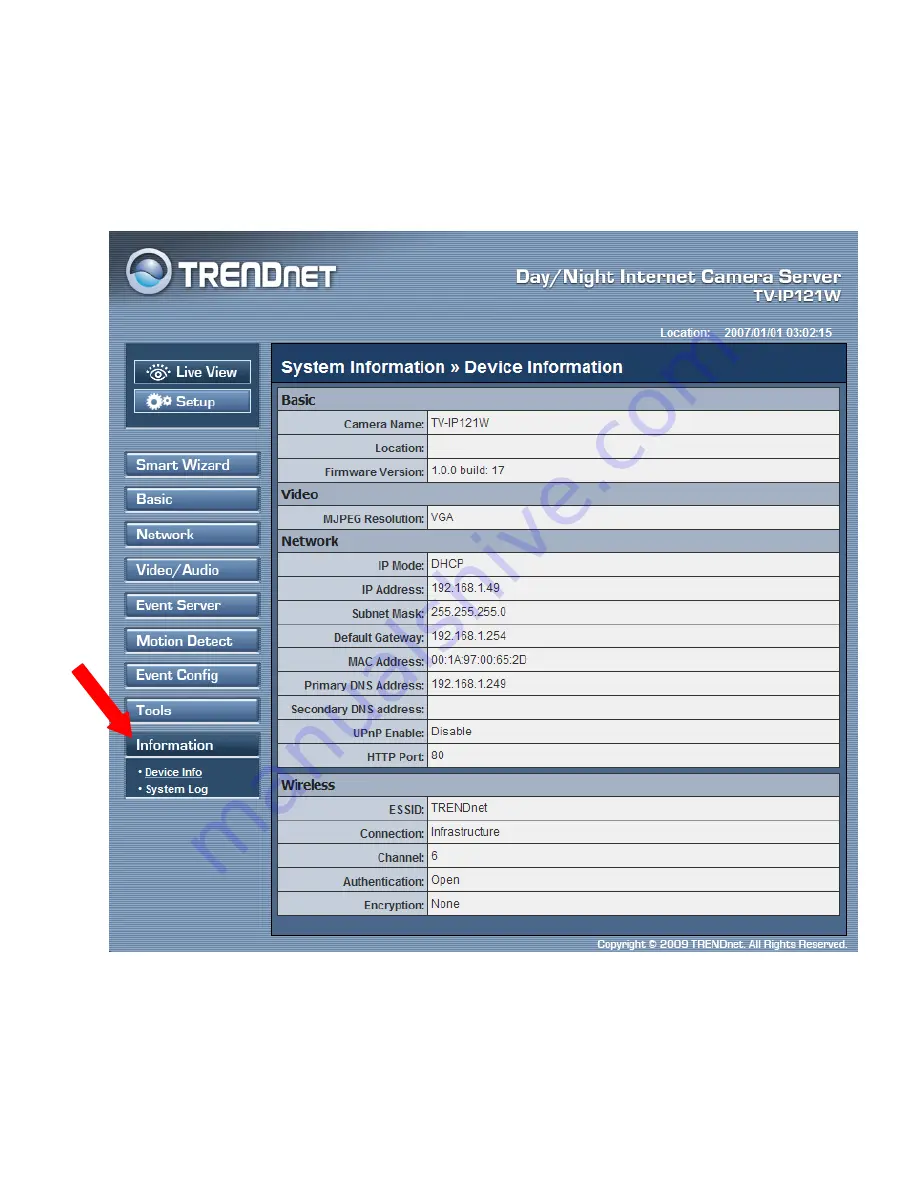 TRENDnet TV-IP121W User Manual Download Page 54