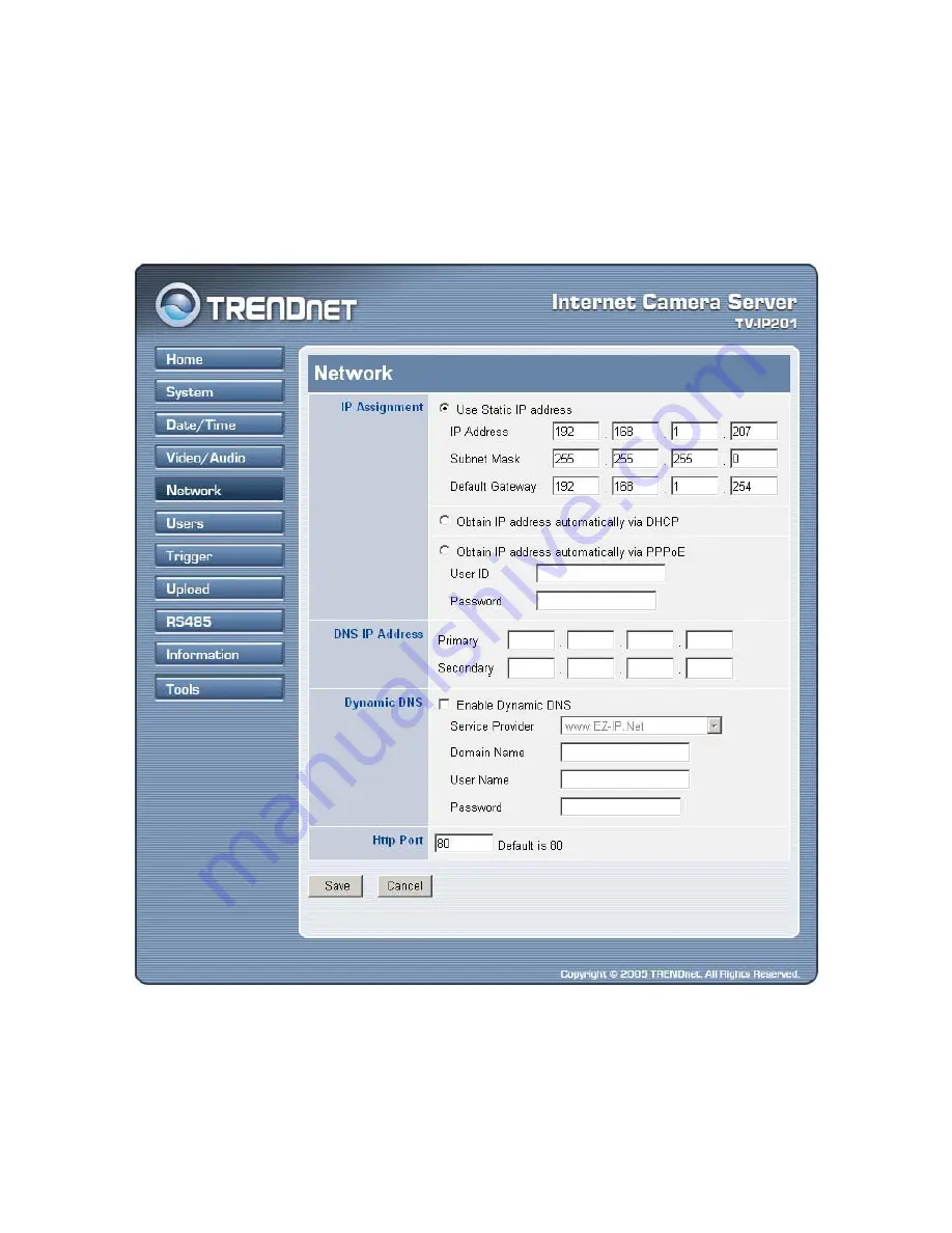 TRENDnet TV-IP201 Скачать руководство пользователя страница 29