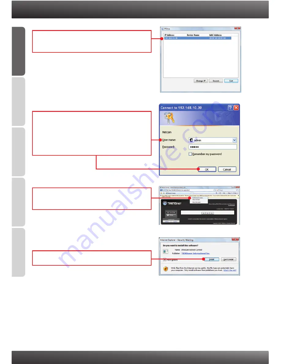 TRENDnet TV-IP252P - SecurView PoE Dome Internet Camera Network Quick Installation Manual Download Page 7