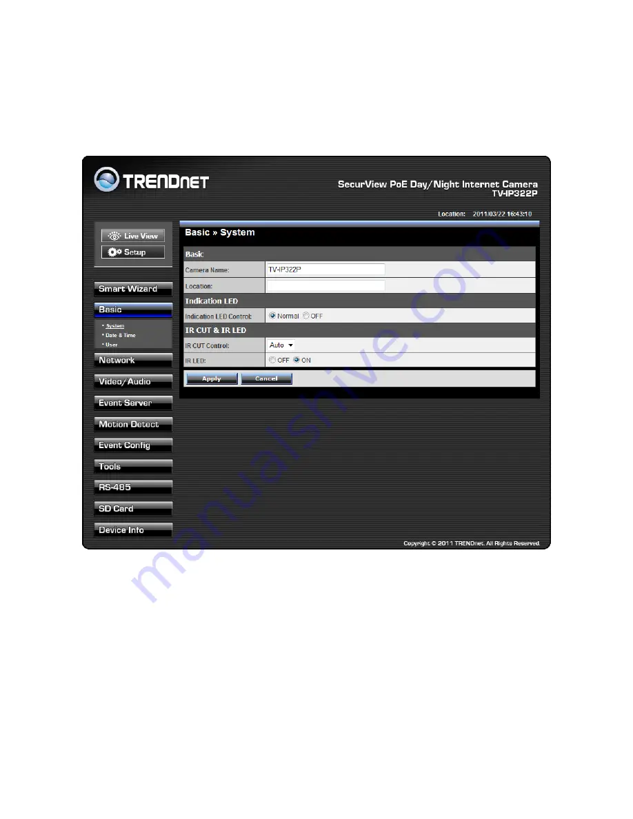 TRENDnet TV-IP322P Скачать руководство пользователя страница 31