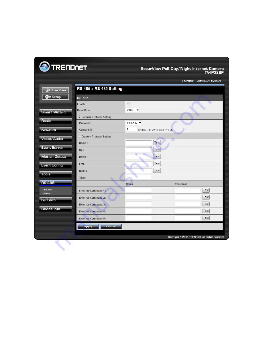 TRENDnet TV-IP322P Скачать руководство пользователя страница 67