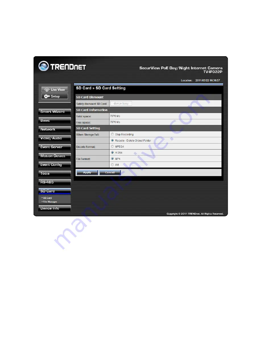 TRENDnet TV-IP322P User Manual Download Page 71