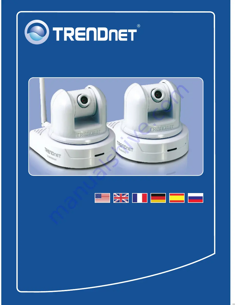 TRENDnet TV-IP410 - Pan/Tilt Internet Camera Server Network Quick Installation Manual Download Page 1