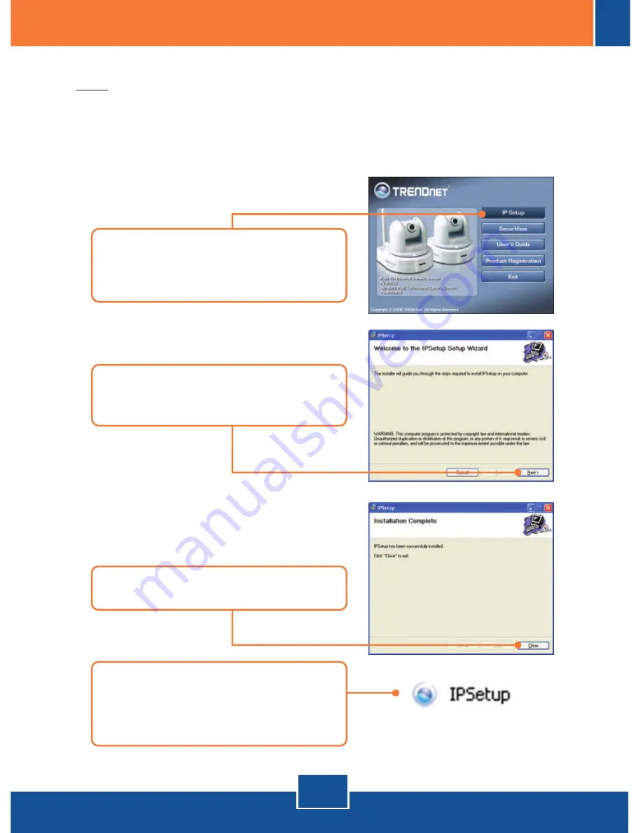 TRENDnet TV-IP410 - Pan/Tilt Internet Camera Server Network Quick Installation Manual Download Page 6