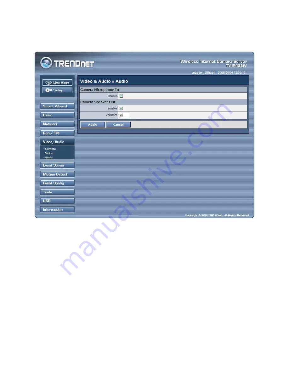 TRENDnet TV-IP422 User Manual Download Page 47