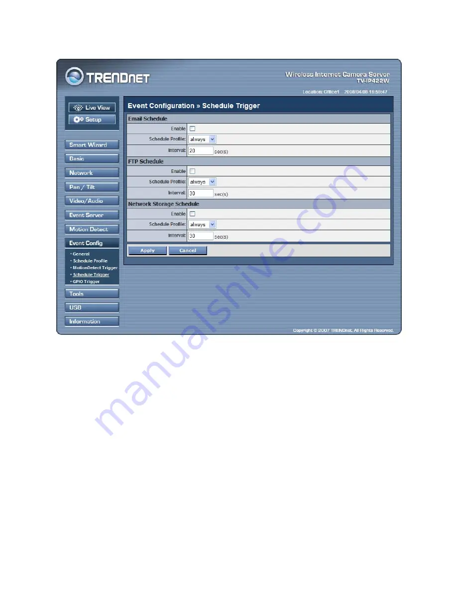 TRENDnet TV-IP422 Скачать руководство пользователя страница 57