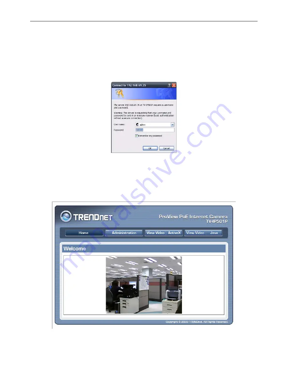 TRENDnet TV-IP501P - ProView PoE Internet Camera Network User Manual Download Page 17