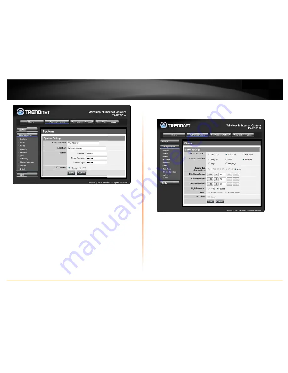 TRENDnet TV-IP551W User Manual Download Page 16