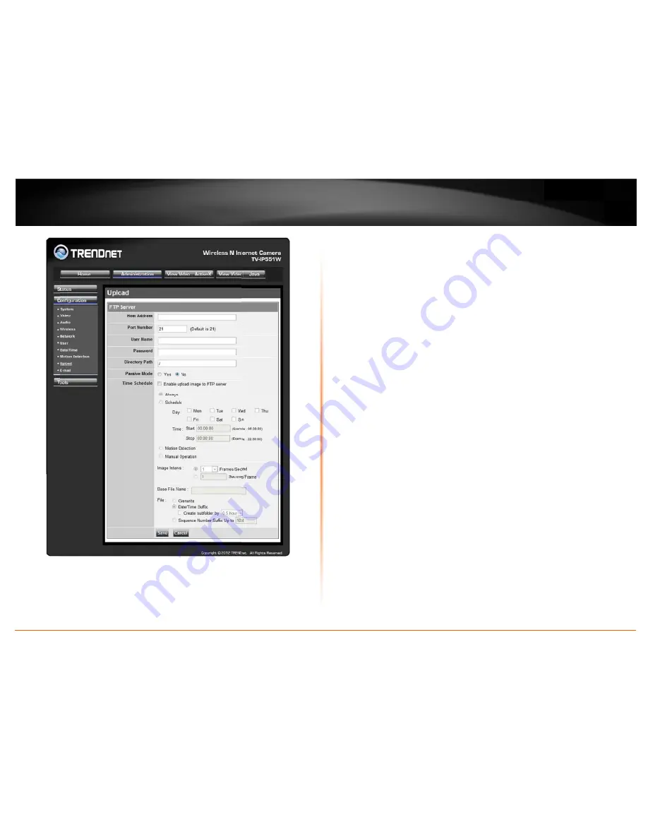 TRENDnet TV-IP551W User Manual Download Page 21
