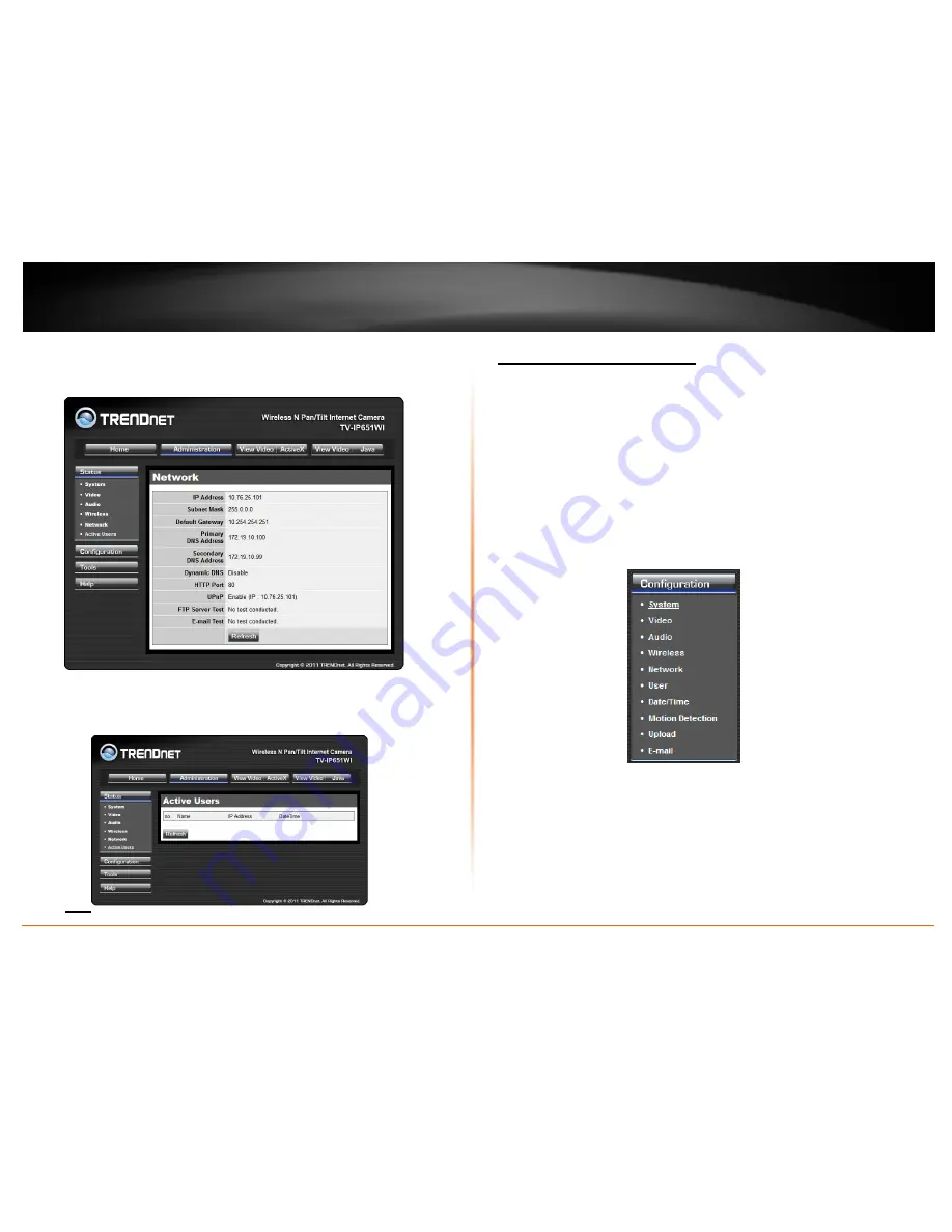 TRENDnet TV-IP651W User Manual Download Page 16