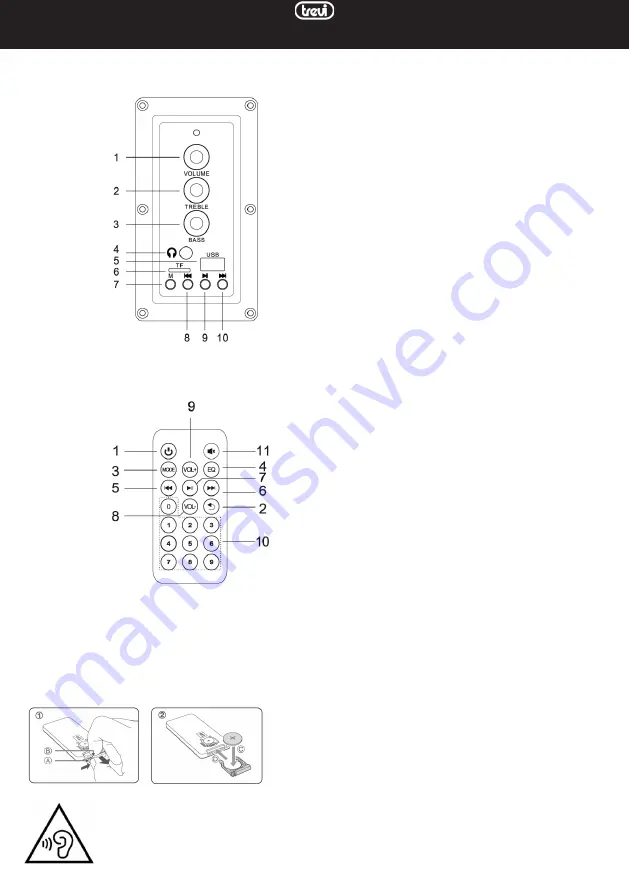 Trevi AVX 575 BT Instruction Manual Download Page 3