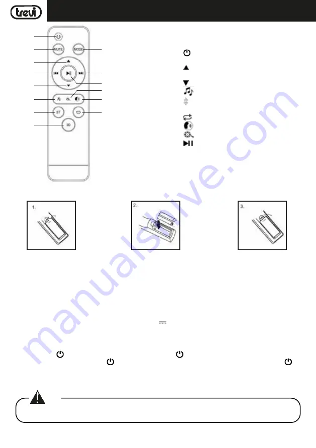 Trevi SB 8316 TV User Manual Download Page 4