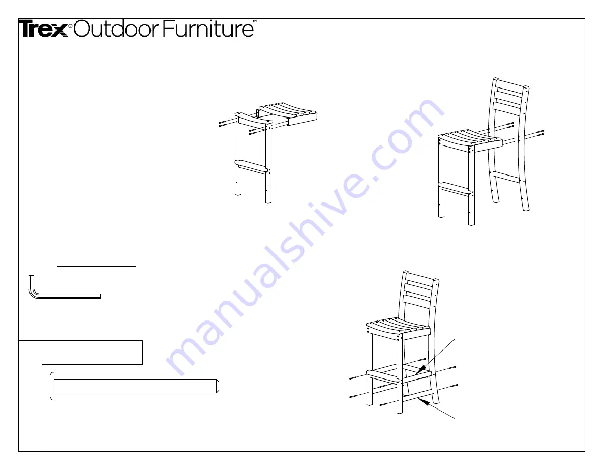 TREX Outdoor Furniture TXD102 Assembly Instructions Download Page 1