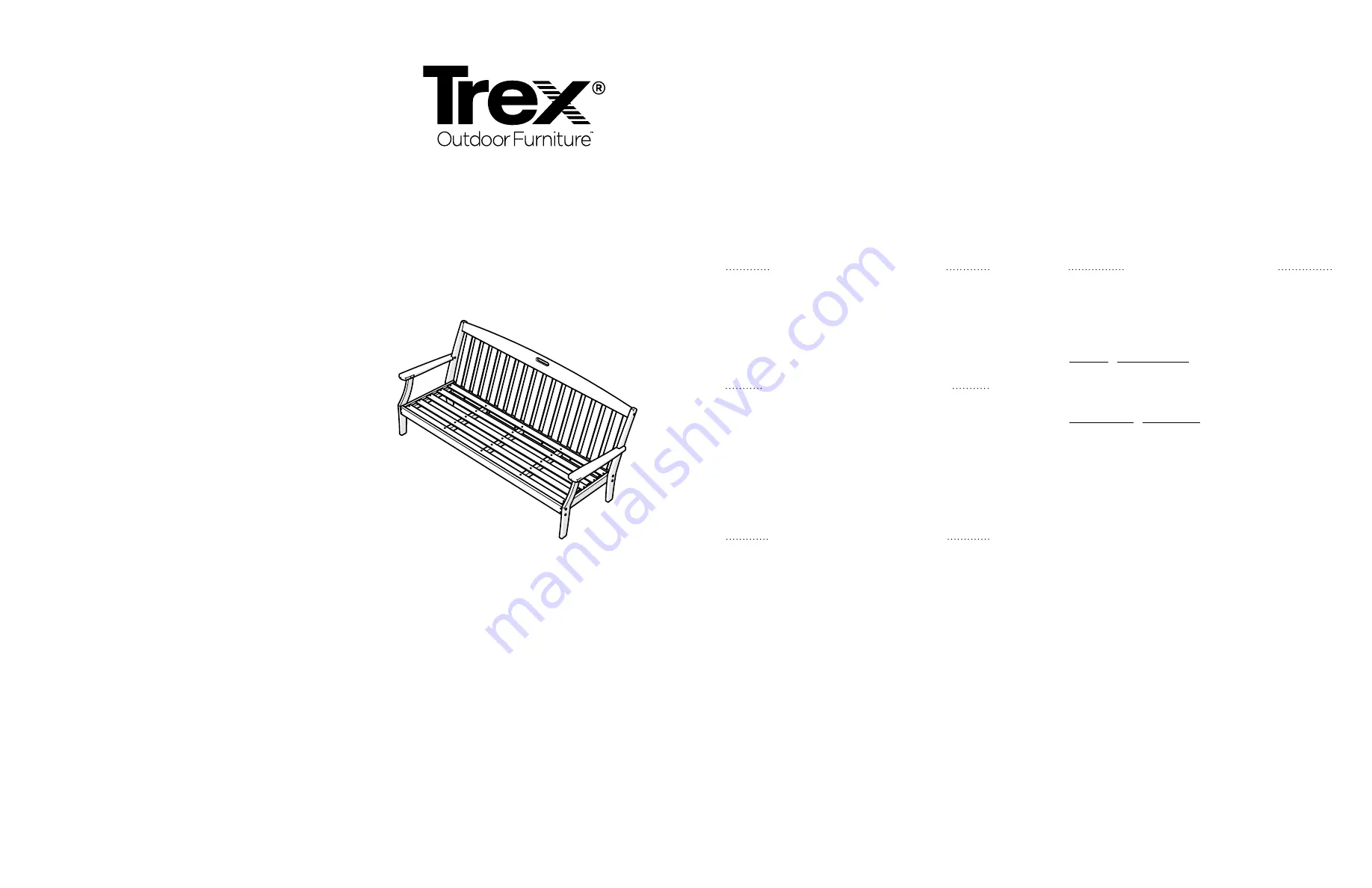 TREX TX4513 Assembly Instructions Download Page 1