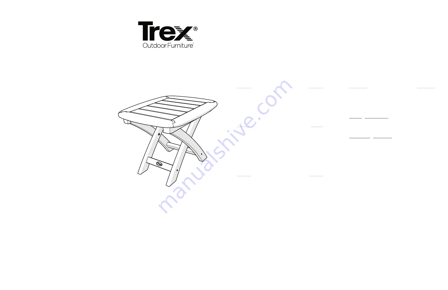 TREX TXR100 Assembly Instructions Download Page 3