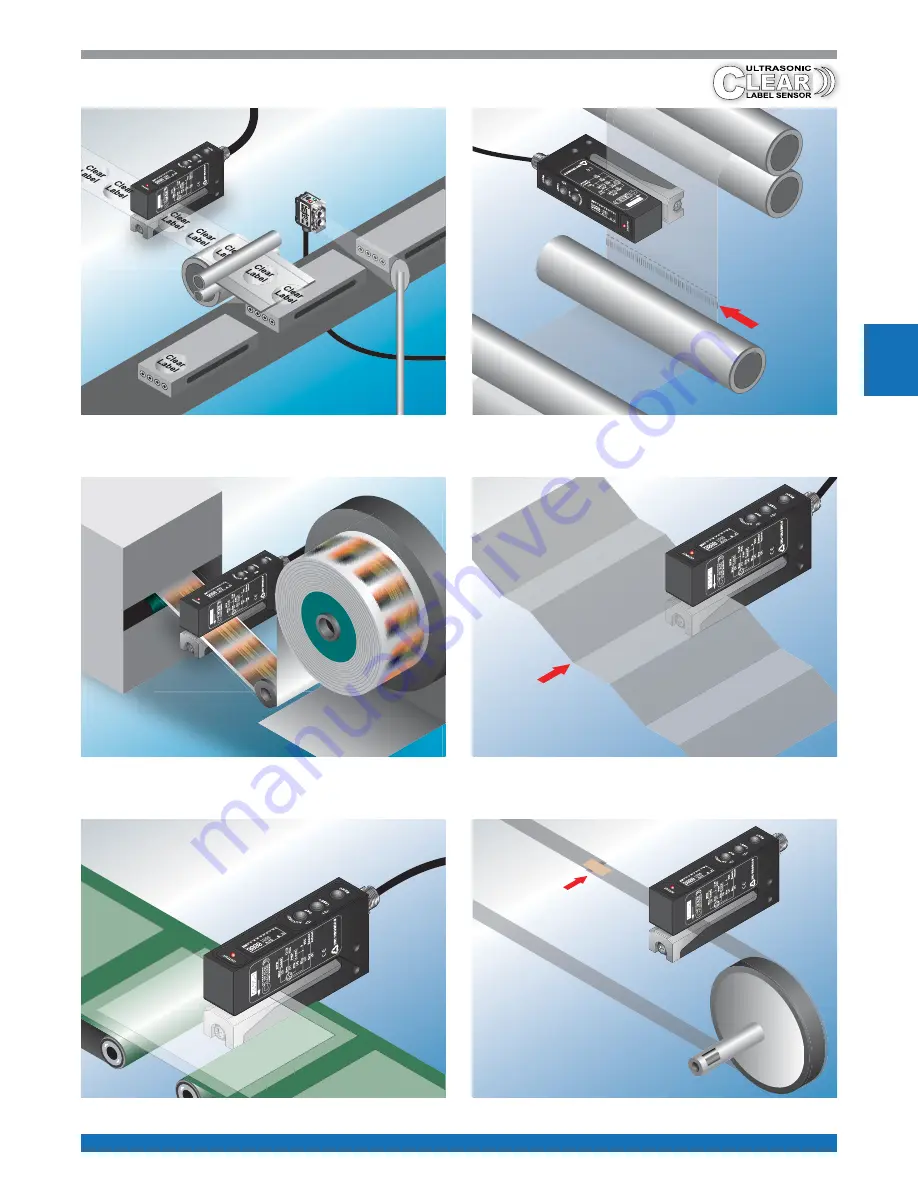 Tri-Tronics Ultrasonic Clear Label Sensor Скачать руководство пользователя страница 3