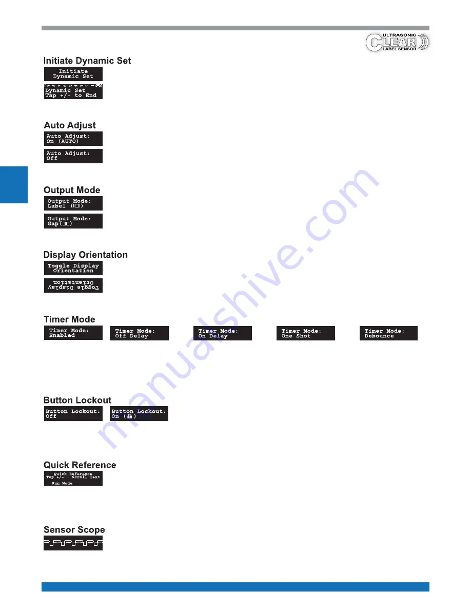 Tri-Tronics Ultrasonic Clear Label Sensor Manual Download Page 4