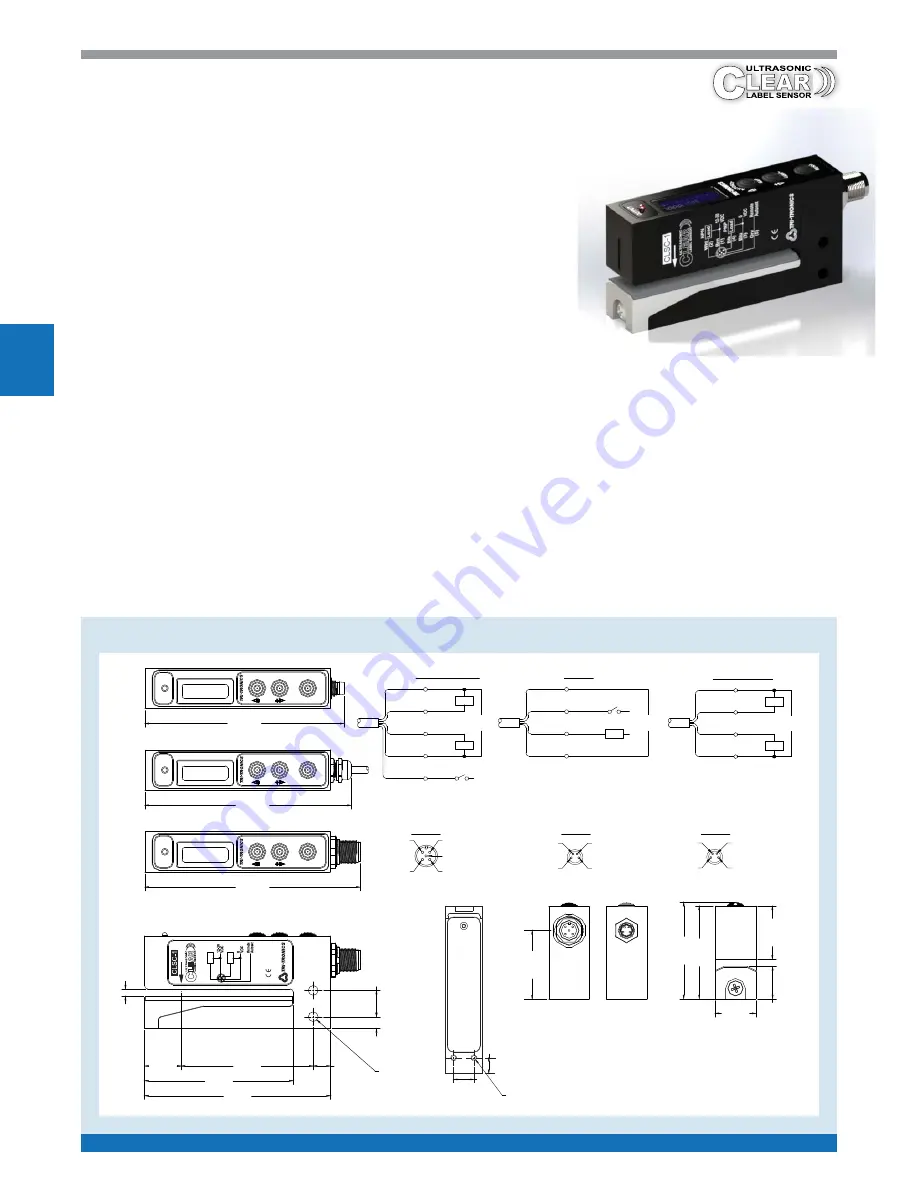 Tri-Tronics Ultrasonic Clear Label Sensor Manual Download Page 6