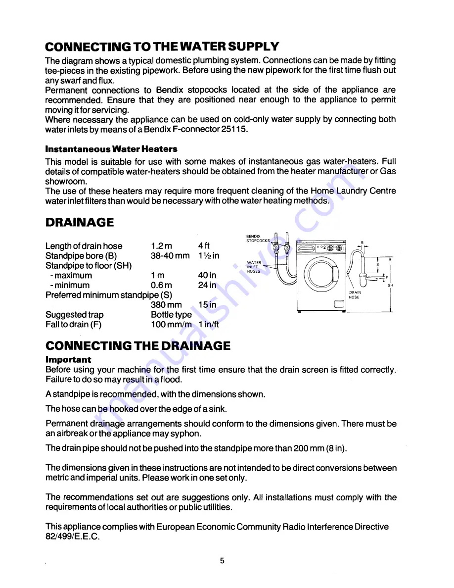 Tricity Bendix 73188 Скачать руководство пользователя страница 7