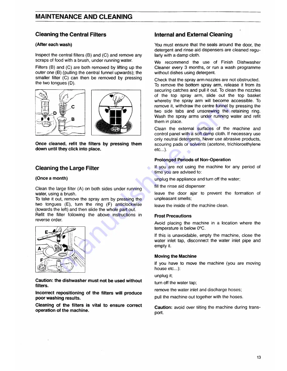 Tricity Bendix CDW 021 Скачать руководство пользователя страница 13