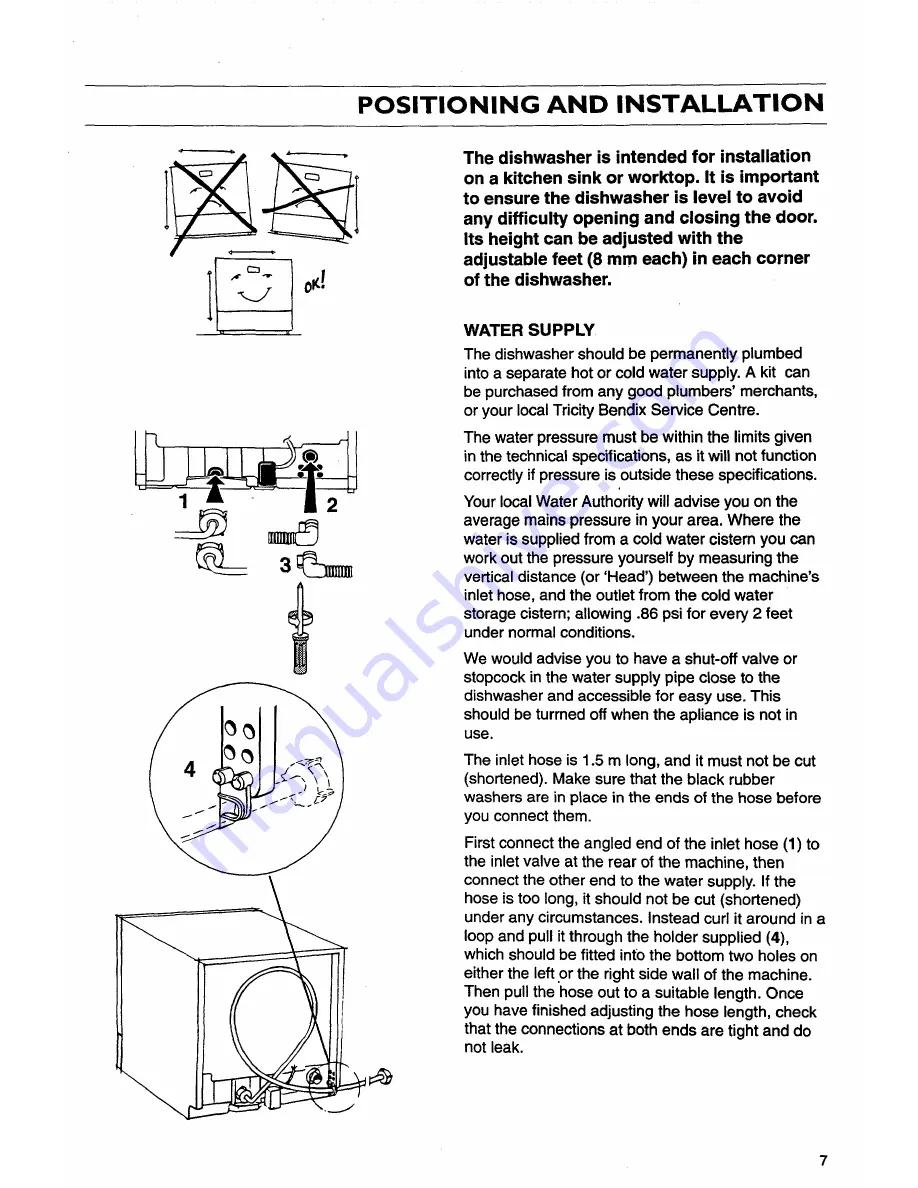 Tricity Bendix DH040 Скачать руководство пользователя страница 7