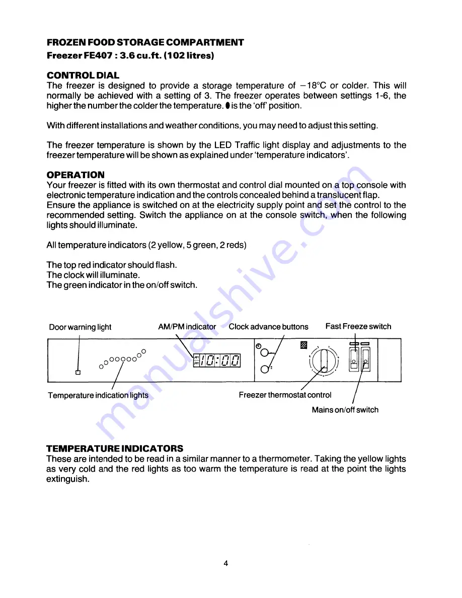 Tricity Bendix FE407 Скачать руководство пользователя страница 6