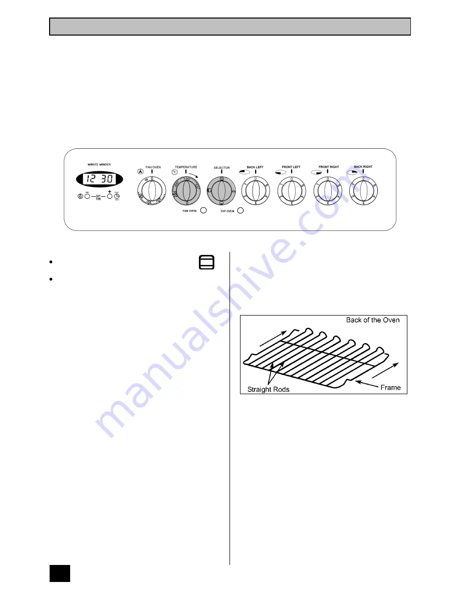 Tricity Bendix RE60GC Operating And Installation Instructions Download Page 18