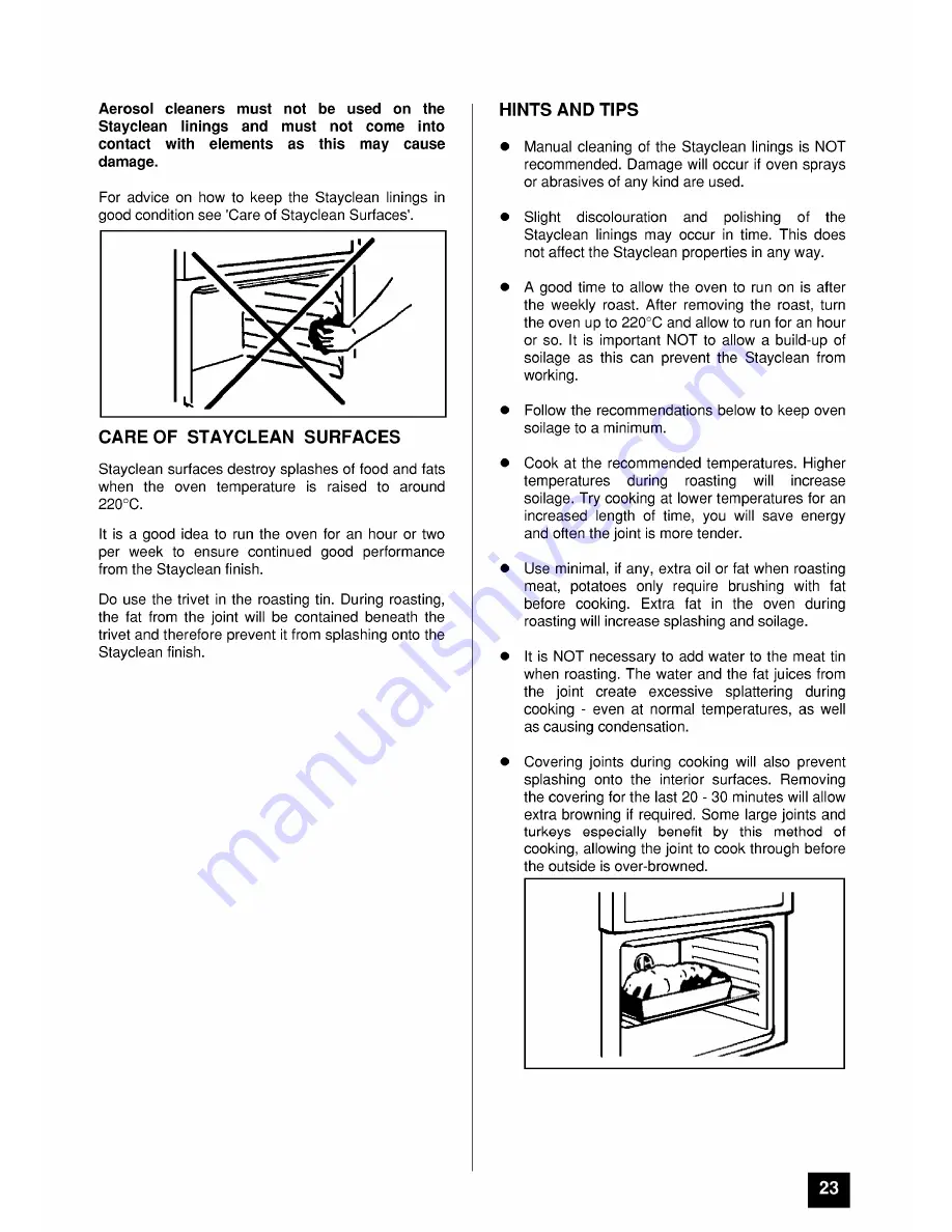 Tricity Bendix SI 255 Operating And Installation Instructions Download Page 23