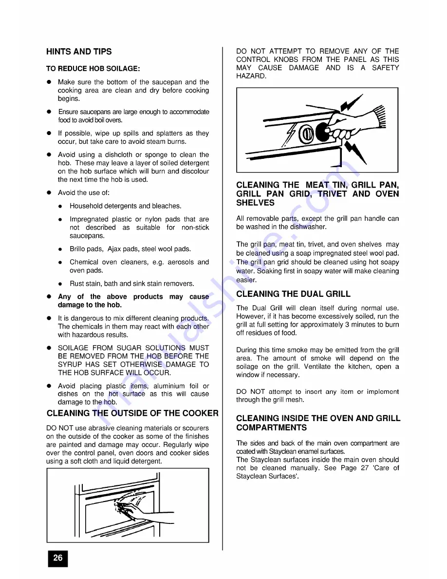 Tricity Bendix SIE 520 Operating And Installation Instructions Download Page 26