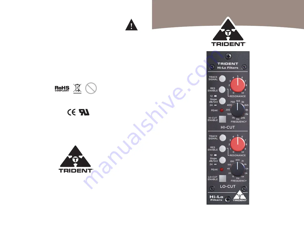 Trident 500 Series User Manual Download Page 1