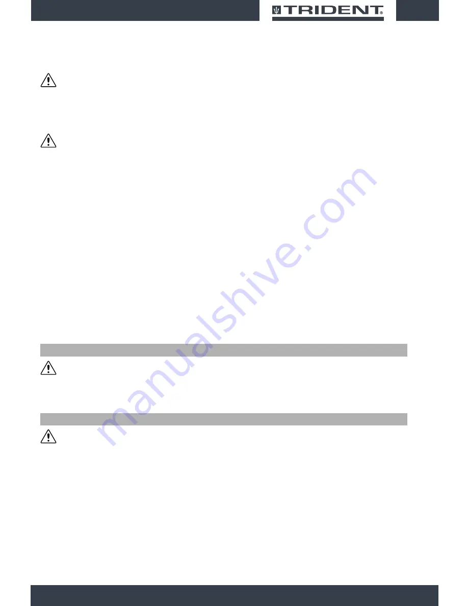 Trident NM14 Use And Maintenance Manual Download Page 7