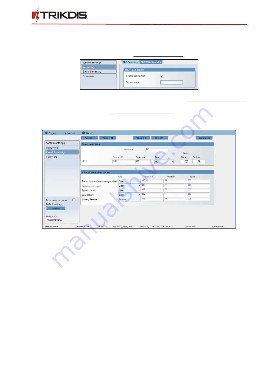 Trikdis E10T User Manual Download Page 8