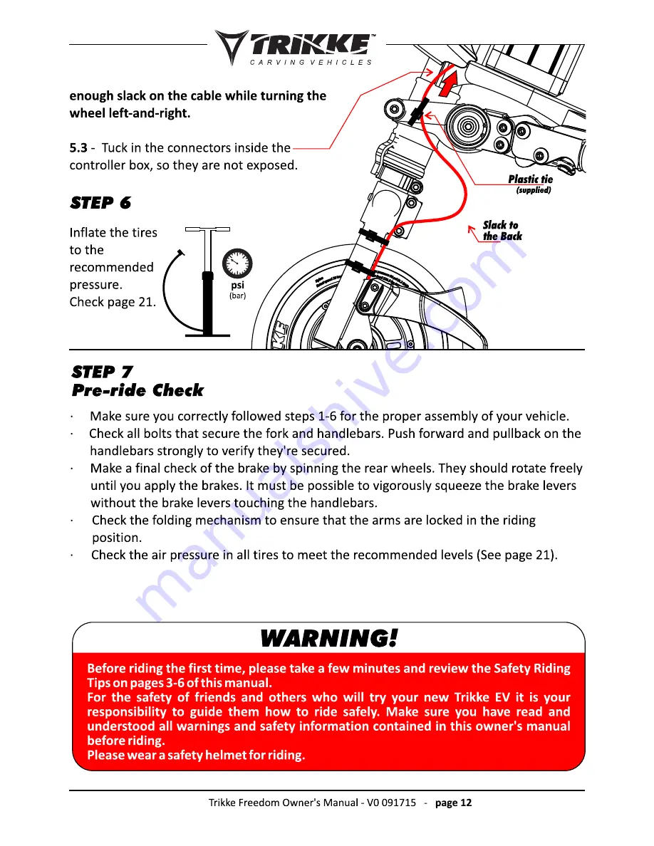 Trikke FREEDOM Owner'S Manual Download Page 13