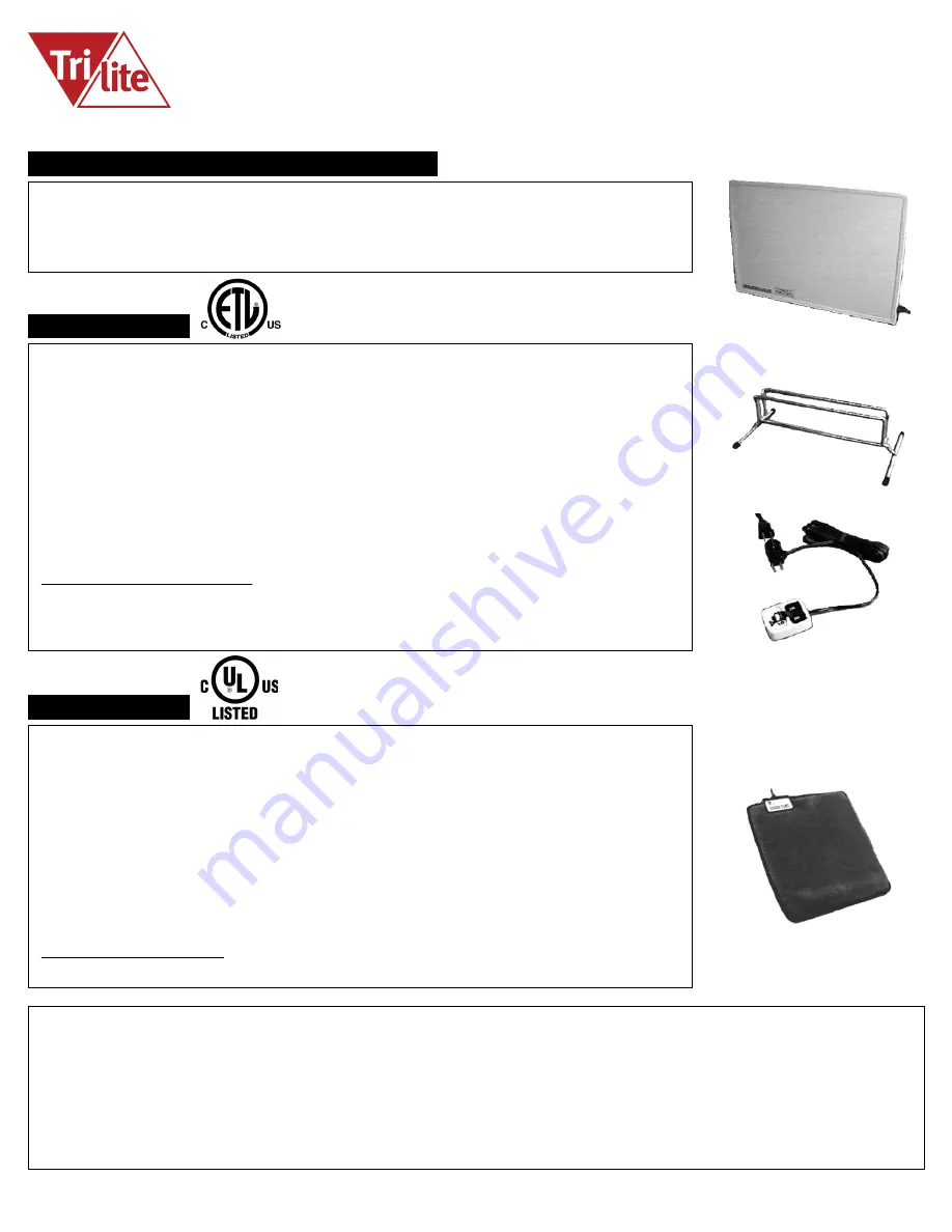 Trilite Cozy Series Instruction Manual Download Page 2