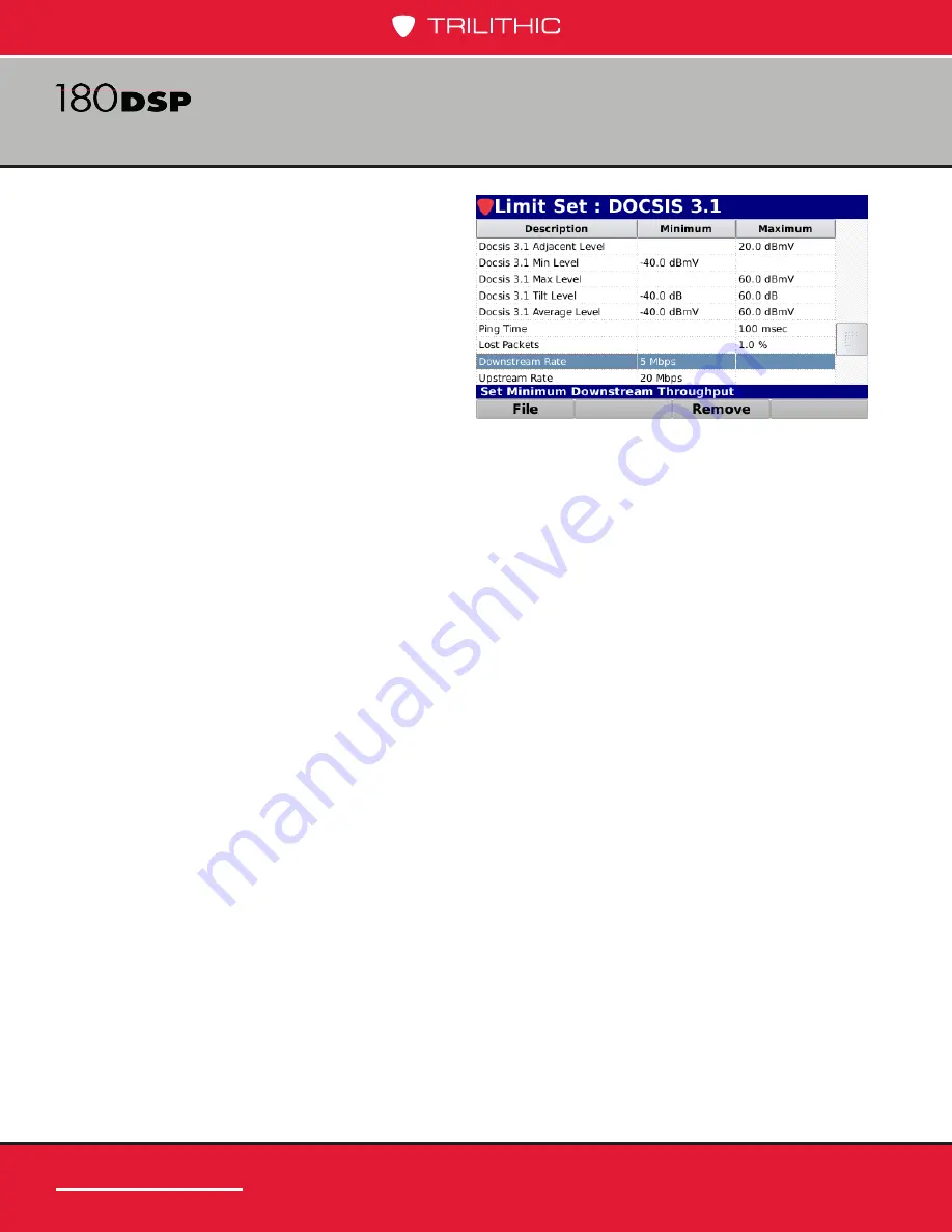 Trilithic 180 DSP Operation Manual Download Page 131